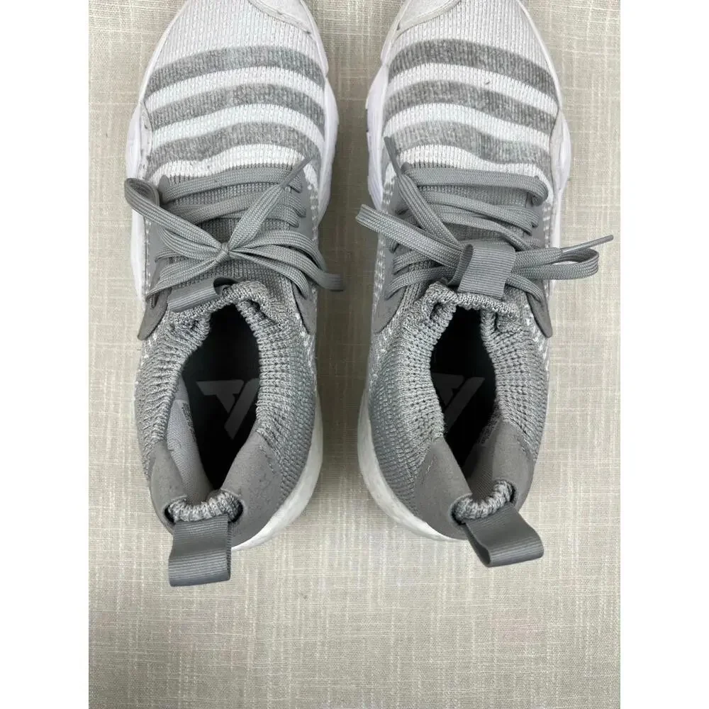 Adidas Gray and White Men's Knit Sneakers‎ Size 11.5